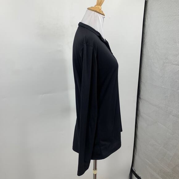 Nike ACG Sweatshirt Womens L Black Dri Fit 1/4 Zip Pullover Mock Neck Baselayer - Picture 4 of 11